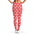 Christmas Ho Ho Ho Pattern Print Women's Leggings