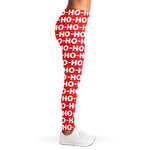 Christmas Ho Ho Ho Pattern Print Women's Leggings