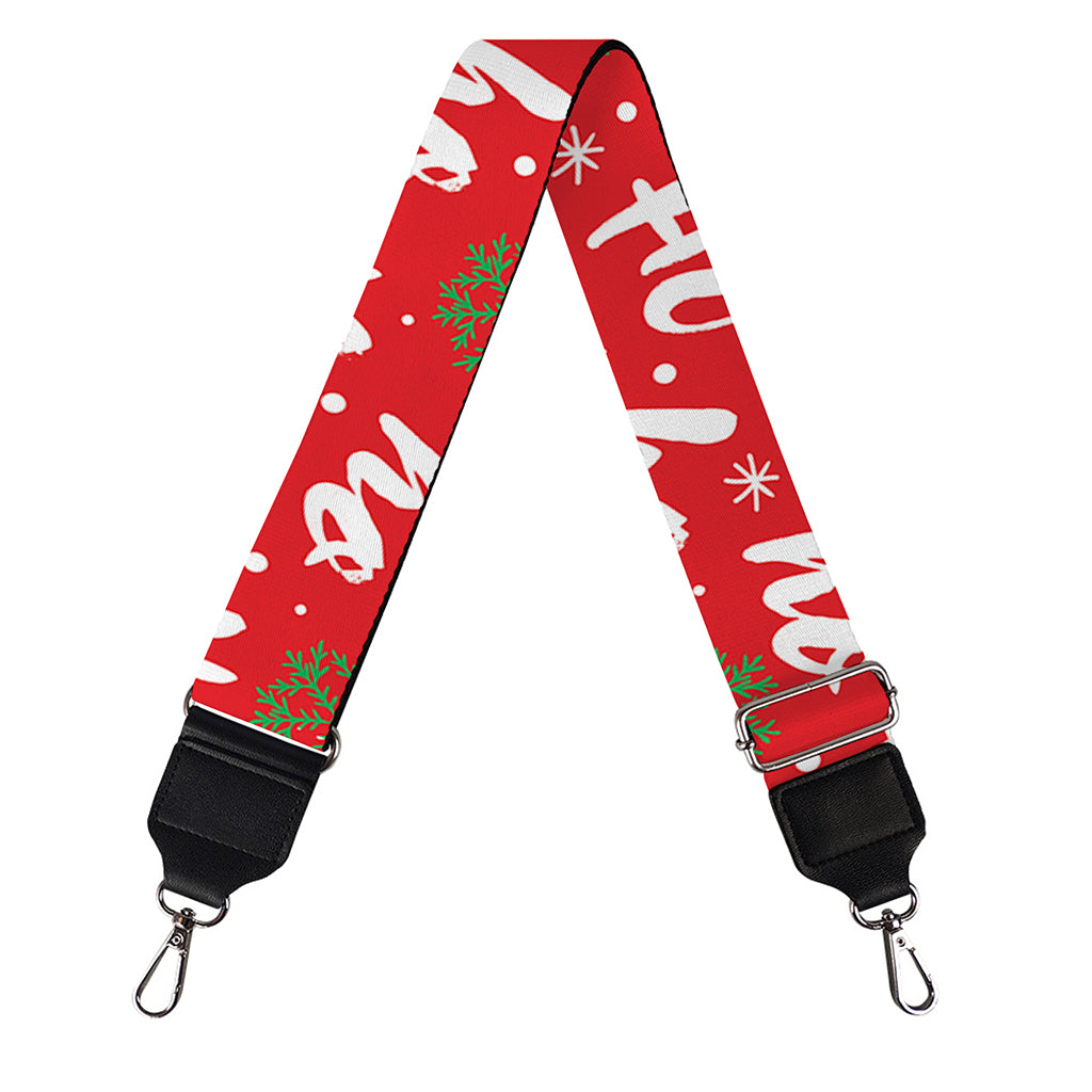 Christmas Hohoho Santa Claus Laugh Print Bag Strap