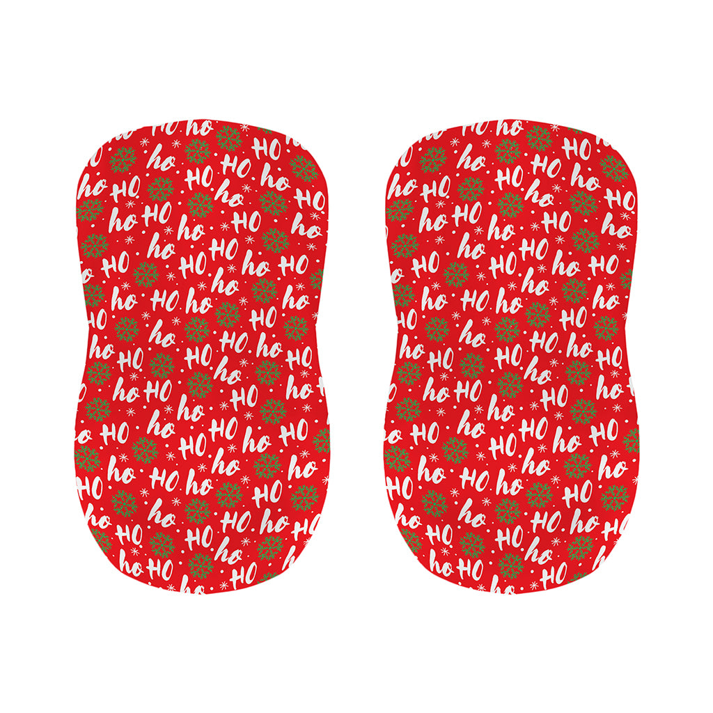 Christmas Hohoho Santa Claus Laugh Print Bar Stool Covers
