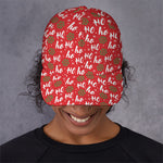 Christmas Hohoho Santa Claus Laugh Print Baseball Cap