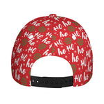 Christmas Hohoho Santa Claus Laugh Print Baseball Cap