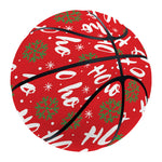 Christmas Hohoho Santa Claus Laugh Print Basketball