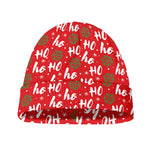 Christmas Hohoho Santa Claus Laugh Print Beanie
