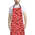 Christmas Hohoho Santa Claus Laugh Print Bib Apron With Pocket