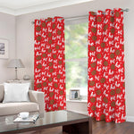 Christmas Hohoho Santa Claus Laugh Print Blackout Grommet Curtains