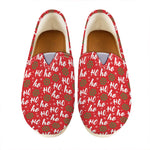 Christmas Hohoho Santa Claus Laugh Print Casual Shoes