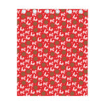 Christmas Hohoho Santa Claus Laugh Print Curtain