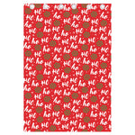 Christmas Hohoho Santa Claus Laugh Print Curtain