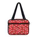 Christmas Hohoho Santa Claus Laugh Print Double Strap Bible Bag