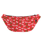 Christmas Hohoho Santa Claus Laugh Print Fanny Pack