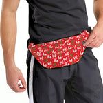 Christmas Hohoho Santa Claus Laugh Print Fanny Pack