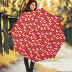 Christmas Hohoho Santa Claus Laugh Print Foldable Umbrella