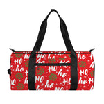 Christmas Hohoho Santa Claus Laugh Print Gym Bag