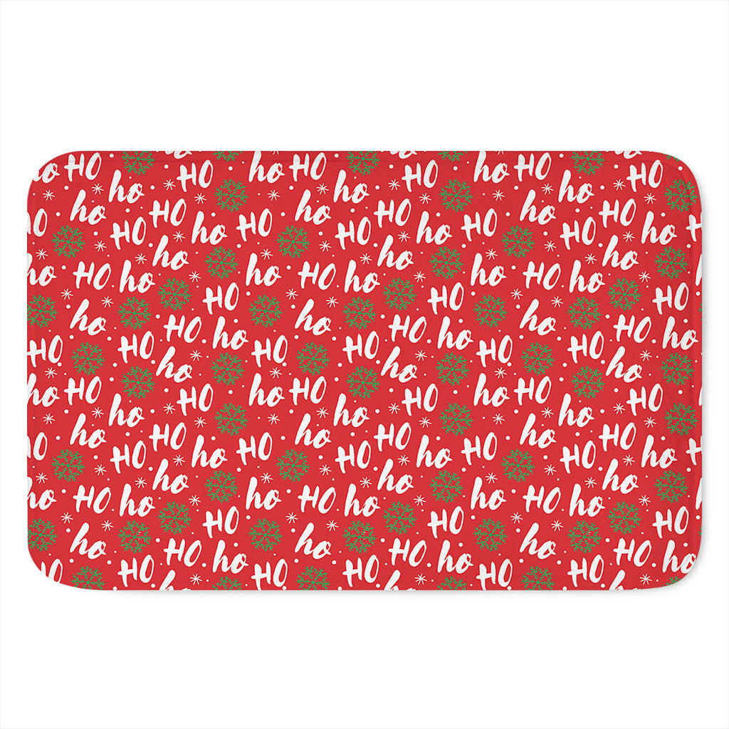 Christmas Hohoho Santa Claus Laugh Print Indoor Door Mat