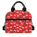 Christmas Hohoho Santa Claus Laugh Print Insulated Lunch Bag