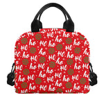 Christmas Hohoho Santa Claus Laugh Print Insulated Lunch Bag