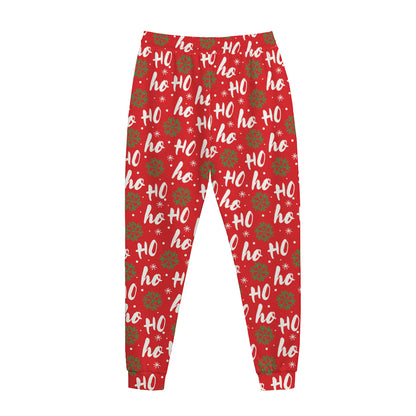 Christmas Hohoho Santa Claus Laugh Print Jogger Pants