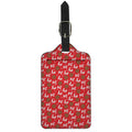 Christmas Hohoho Santa Claus Laugh Print Luggage Tag