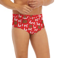 Christmas Hohoho Santa Claus Laugh Print Men's Briefs