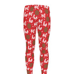 Christmas Hohoho Santa Claus Laugh Print Men's leggings