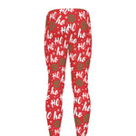 Christmas Hohoho Santa Claus Laugh Print Men's leggings