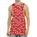 Christmas Hohoho Santa Claus Laugh Print Men's Muscle Tank Top