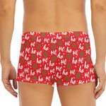 Christmas Hohoho Santa Claus Laugh Print Men's Short Boxer Briefs