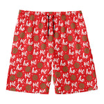 Christmas Hohoho Santa Claus Laugh Print Men's Swim Trunks