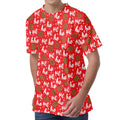 Christmas Hohoho Santa Claus Laugh Print Men's Velvet T-Shirt