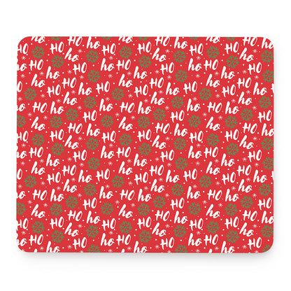 Christmas Hohoho Santa Claus Laugh Print Mouse Pad