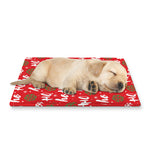 Christmas Hohoho Santa Claus Laugh Print Pet Cooling Mat Cover