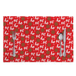 Christmas Hohoho Santa Claus Laugh Print Placemat