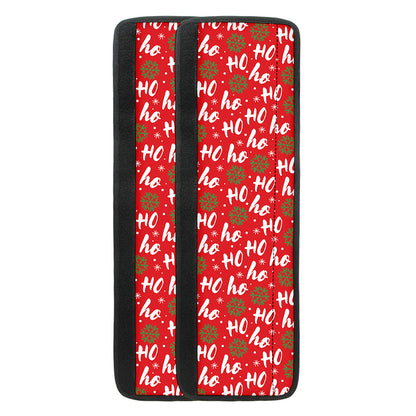 Christmas Hohoho Santa Claus Laugh Print Refrigerator Handle Covers