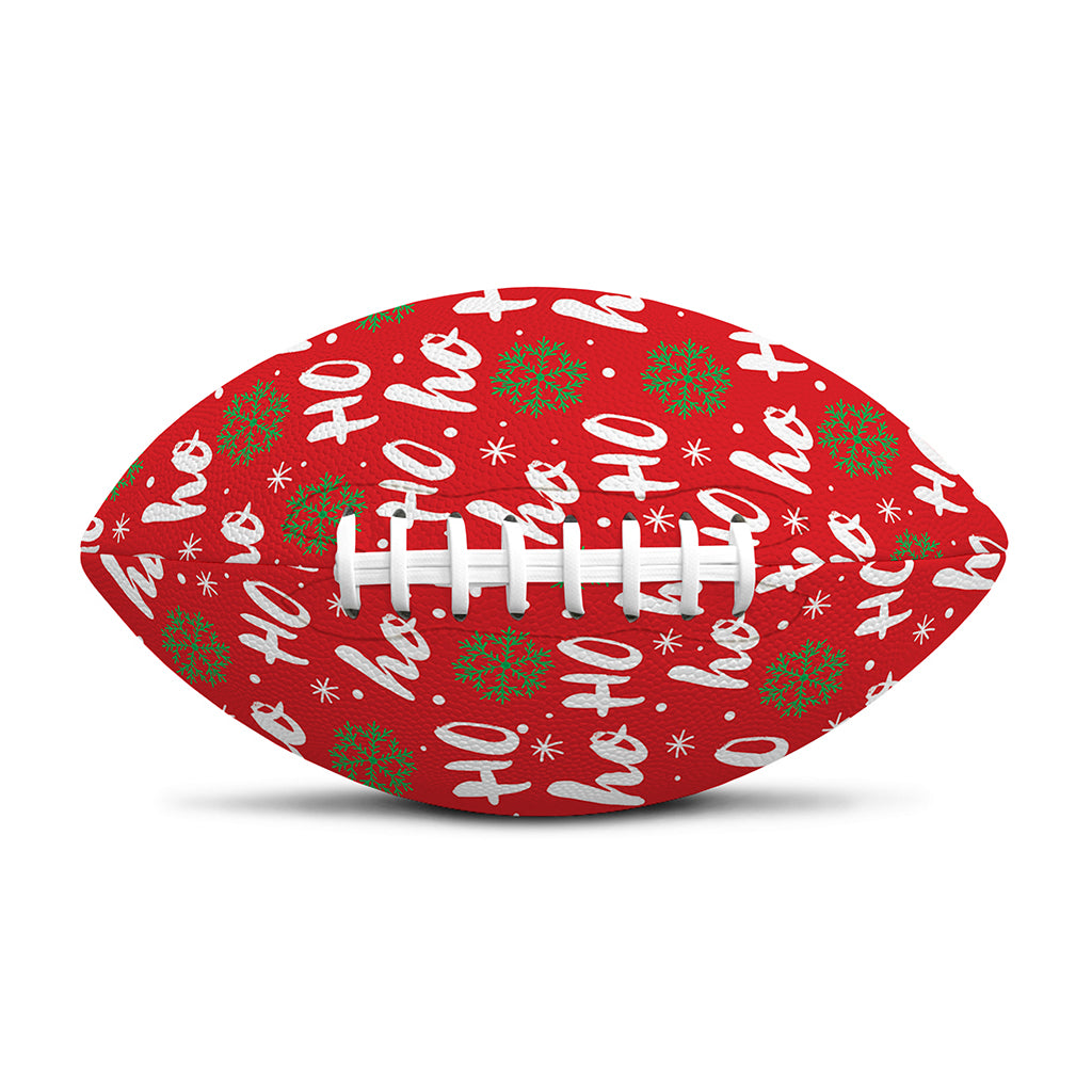 Christmas Hohoho Santa Claus Laugh Print Rugby Ball