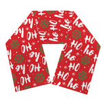 Christmas Hohoho Santa Claus Laugh Print Scarf