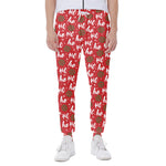 Christmas Hohoho Santa Claus Laugh Print Scuba Joggers
