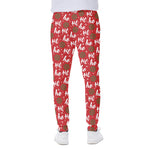 Christmas Hohoho Santa Claus Laugh Print Scuba Joggers