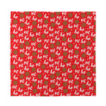 Christmas Hohoho Santa Claus Laugh Print Silk Bandana