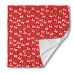 Christmas Hohoho Santa Claus Laugh Print Silk Bandana