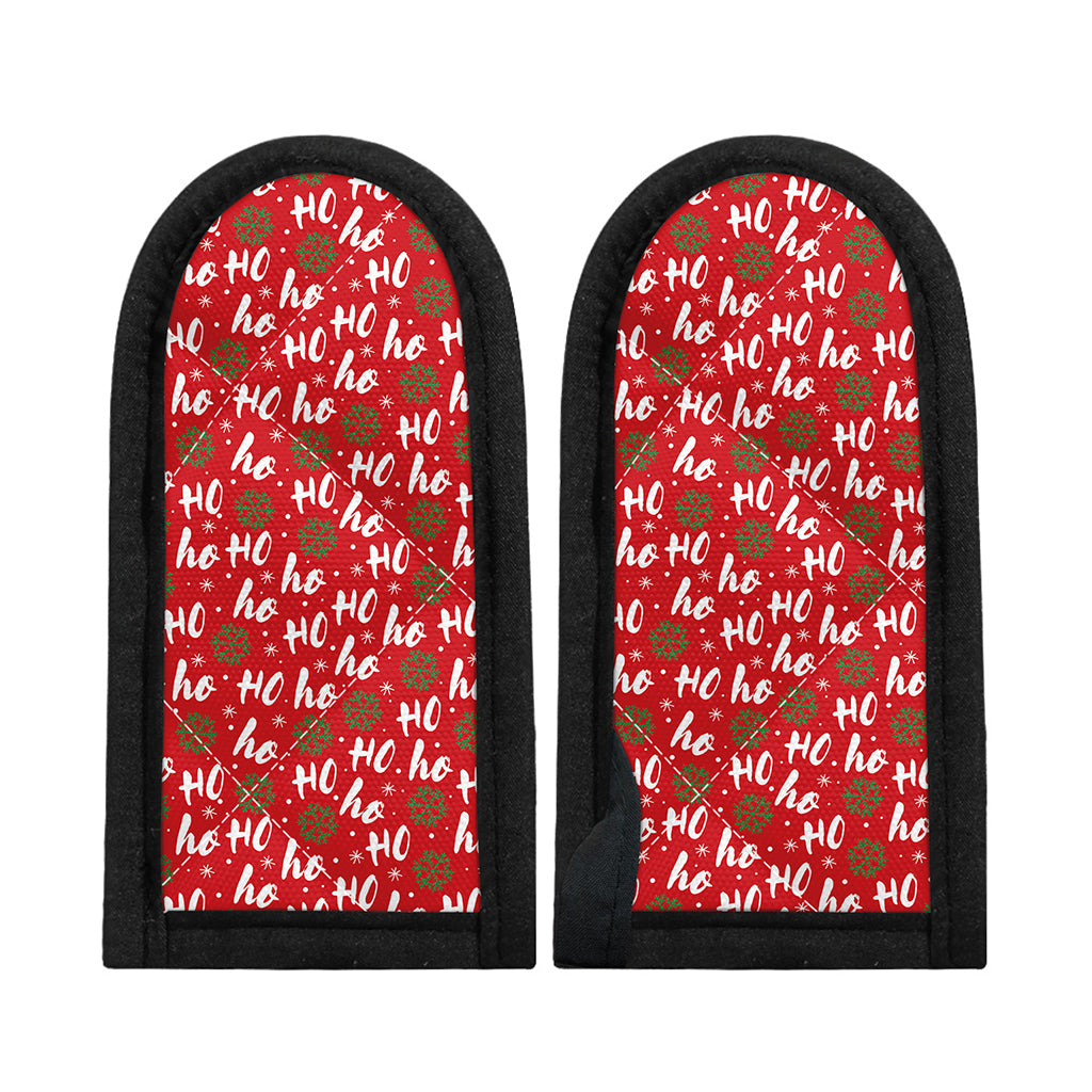 Christmas Hohoho Santa Claus Laugh Print Skillet Handle Cover