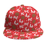 Christmas Hohoho Santa Claus Laugh Print Snapback Cap