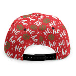 Christmas Hohoho Santa Claus Laugh Print Snapback Cap