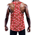 Christmas Hohoho Santa Claus Laugh Print Training Tank Top