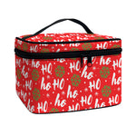 Christmas Hohoho Santa Claus Laugh Print Travel Makeup Bag