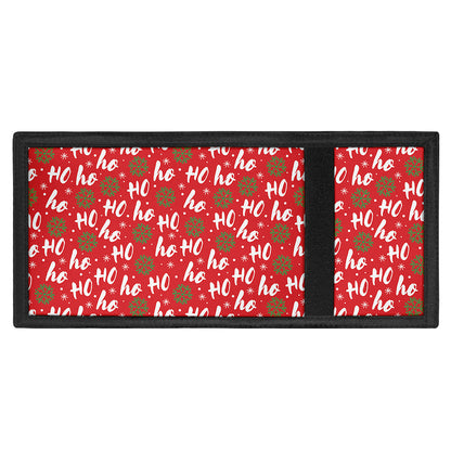Christmas Hohoho Santa Claus Laugh Print Trifold Wallet