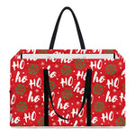 Christmas Hohoho Santa Claus Laugh Print Utility Tote Bag