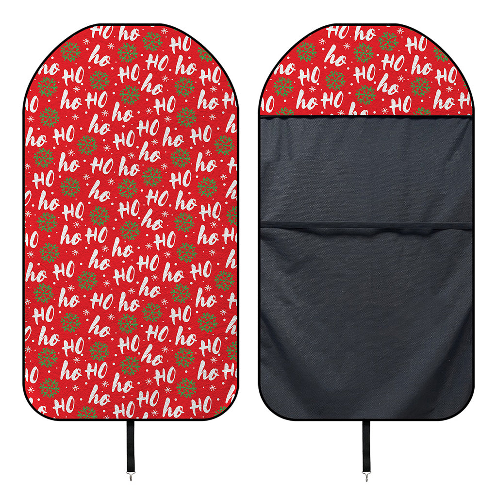 Christmas Hohoho Santa Claus Laugh Print Waterproof Car Seat Cover