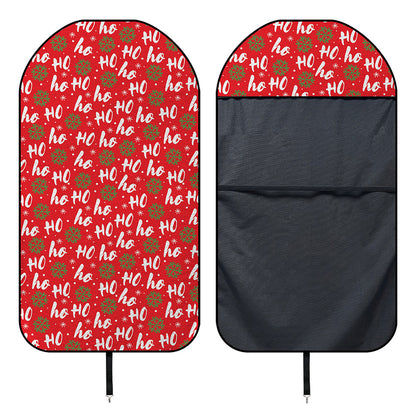Christmas Hohoho Santa Claus Laugh Print Waterproof Car Seat Cover