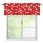 Christmas Hohoho Santa Claus Laugh Print Window Valance